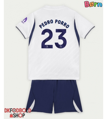 Tottenham Hotspur Pedro Porro #23 Hjemmebanesæt Børn 2026-27 Kort ærmer (+ korte bukser)